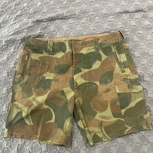 Ralph Lauren Green and Brown Cargo Shorts